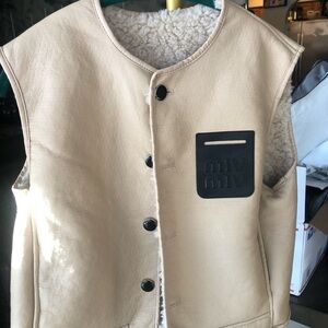 Beige Sleeveless REVERSABLE Vest